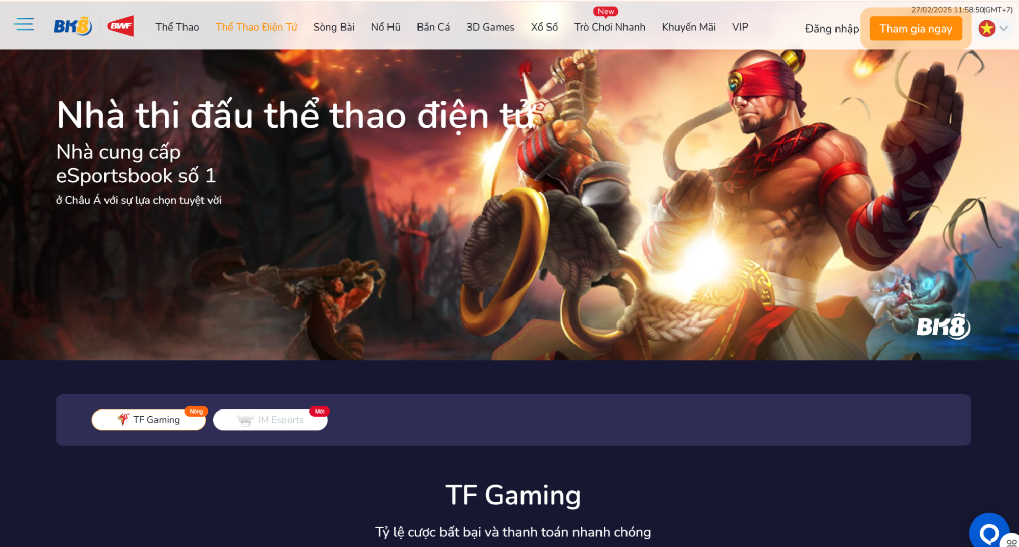 Chơi cá cược Esport tại BK8 - Điểm chơi uy tín nhất trên thị trường